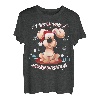 Weihnachten Hund Welpe Weihnachtsmann Mütze Winterwunderland T-Shirt