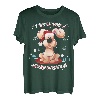 Weihnachten Hund Welpe Weihnachtsmann Mütze Winterwunderland T-Shirt