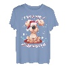 Weihnachten Hund Welpe Weihnachtsmann Mütze Winterwunderland T-Shirt