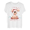 Weihnachten Hund Welpe Weihnachtsmann Mütze Winterwunderland T-Shirt