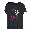 Damen Schwangerschaft Verkündung T-Shirt It's a Girl Geschenkidee