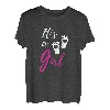 Damen Schwangerschaft Verkündung T-Shirt It's a Girl Geschenkidee
