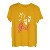 Damen Schwangerschaft Verkündung T-Shirt It's a Girl Geschenkidee