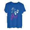 Damen Schwangerschaft Verkündung T-Shirt It's a Girl Geschenkidee