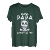 Herren Level Papa freigeschaltet Panda Babyankündigung Gamer Vater T-Shirt