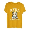 Herren Level Papa freigeschaltet Panda Babyankündigung Gamer Vater T-Shirt