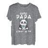 Herren Level Papa freigeschaltet Panda Babyankündigung Gamer Vater T-Shirt