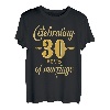 Feiern Sie den 30. Hochzeitstag zum 30. Hochzeitstag T-Hapfox