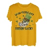 St. Patrick's Hat Skeleton Dead Inside But Feelin' Lucky T-Shirt