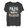 Papa Der Mann Der Alles Kann Vater Papa Lustiges Vatertag T-Shirt