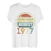 August 1977 Lustige Geschenke 45. Geburtstag Männer Frauen T-Shirt