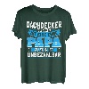 Herren Dachdecker Papa Geschenk Vati Sohn Tochter Daddy Shirt