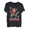 Merry Christmas Santa Riding Kuh Lights Pyjama für Kinder, Jungen, Weihnachten T-Shirt
