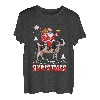 Merry Christmas Santa Riding Kuh Lights Pyjama für Kinder, Jungen, Weihnachten T-Shirt