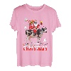 Merry Christmas Santa Riding Kuh Lights Pyjama für Kinder, Jungen, Weihnachten T-Shirt