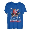 Merry Christmas Santa Riding Kuh Lights Pyjama für Kinder, Jungen, Weihnachten T-Shirt