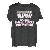 Good Sex No Stress One Boo No Ex (Rückenprint) Rap Spruch T-Shirt