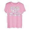 Good Sex No Stress One Boo No Ex (Rückenprint) Rap Spruch T-Shirt
