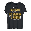 Herren Lustiges Geschenk, Apero Squash T-Shirt, lustiges Design T-Shirt
