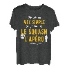 Herren Lustiges Geschenk, Apero Squash T-Shirt, lustiges Design T-Shirt