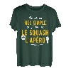 Herren Lustiges Geschenk, Apero Squash T-Shirt, lustiges Design T-Shirt