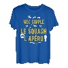 Herren Lustiges Geschenk, Apero Squash T-Shirt, lustiges Design T-Shirt