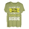 Herren Ich habe zwei Titel Vater und Stiefvater und ich rocke beide T-Shirt