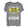 Herren Ich habe zwei Titel Vater und Stiefvater und ich rocke beide T-Shirt