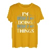 Herren I'm Hannes Doing Hannes Things Vornamen Spruch Geschenk T-Shirt