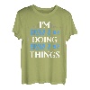 Herren I'm Hannes Doing Hannes Things Vornamen Spruch Geschenk T-Shirt