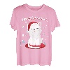 Weihnachten Kätzchen mit Bart und Santa's Mütze süße Katze T-Shirt