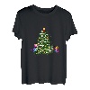 Frohe Weihnachten mit Katzen und Weihnachtsbaum T-Shirt
