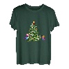 Frohe Weihnachten mit Katzen und Weihnachtsbaum T-Shirt