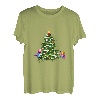 Frohe Weihnachten mit Katzen und Weihnachtsbaum T-Shirt