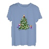 Frohe Weihnachten mit Katzen und Weihnachtsbaum T-Shirt