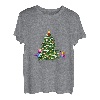 Frohe Weihnachten mit Katzen und Weihnachtsbaum T-Shirt