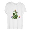 Frohe Weihnachten mit Katzen und Weihnachtsbaum T-Shirt