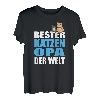 Herren Bester Katzenopa Der Welt Katzenvater Katze Katzen Opa T-Shirt