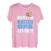 Herren Bester Katzenopa Der Welt Katzenvater Katze Katzen Opa T-Shirt