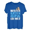 Herren Bester Katzenopa Der Welt Katzenvater Katze Katzen Opa T-Shirt