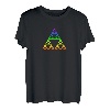 Mathe Sierpinski Dreieck Fraktal Geometrie Regenbogen Shirt