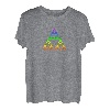 Mathe Sierpinski Dreieck Fraktal Geometrie Regenbogen Shirt