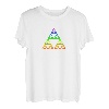 Mathe Sierpinski Dreieck Fraktal Geometrie Regenbogen Shirt
