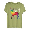 Gay Trans LGBTQ Regenbogen Hirsch Rainbow Oh deer I am queer T-Shirt