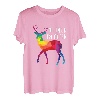 Gay Trans LGBTQ Regenbogen Hirsch Rainbow Oh deer I am queer T-Shirt