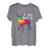 Gay Trans LGBTQ Regenbogen Hirsch Rainbow Oh deer I am queer T-Shirt