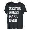 Herren Bester Bonus Papa Ever Stiefvater Spruch Ersatzpapa Vatertag T-Shirt