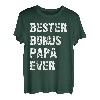 Herren Bester Bonus Papa Ever Stiefvater Spruch Ersatzpapa Vatertag T-Shirt