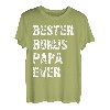 Herren Bester Bonus Papa Ever Stiefvater Spruch Ersatzpapa Vatertag T-Shirt