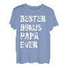 Herren Bester Bonus Papa Ever Stiefvater Spruch Ersatzpapa Vatertag T-Shirt
